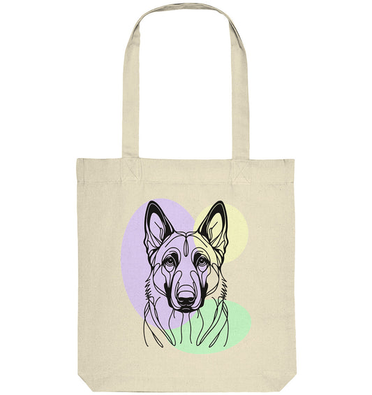 Line Art - Süßer Malinois - Organic Tote-Bag