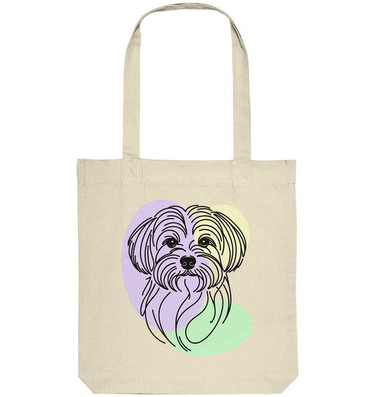 Line Art - Süßer Malteser - Organic Tote-Bag