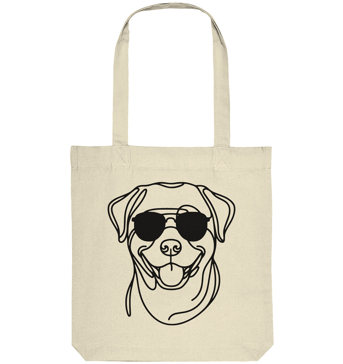 Line Art - Cooler Rottweiler - Organic Tote-Bag
