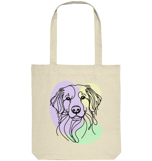 Line Art - Süßer Kooikerhondje - Organic Tote-Bag
