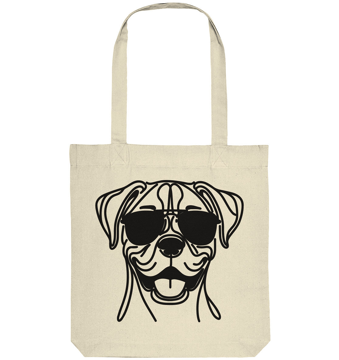 Line Art - Cooler Boxer - Organic Tote-Bag
