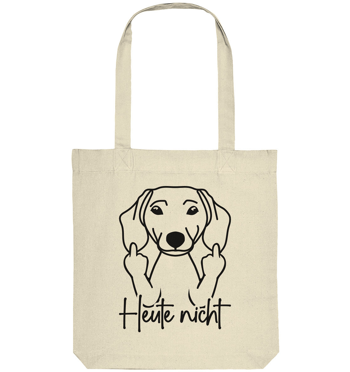 Heute nicht - Dackel (Kurzhaar) - Organic Tote-Bag