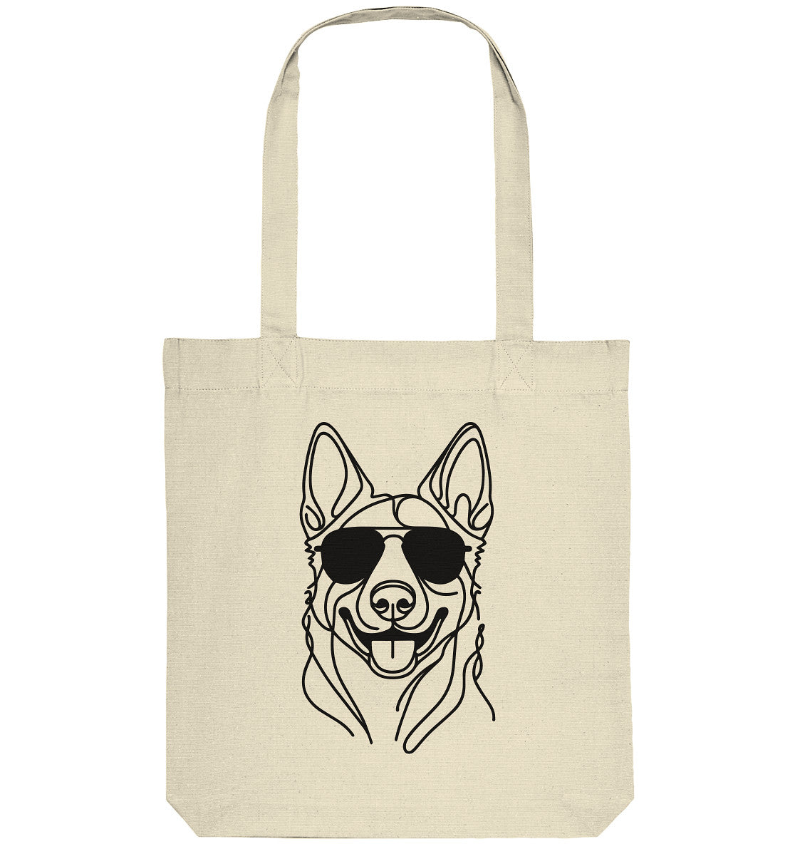 Line Art - Cooler Malinois - Organic Tote-Bag