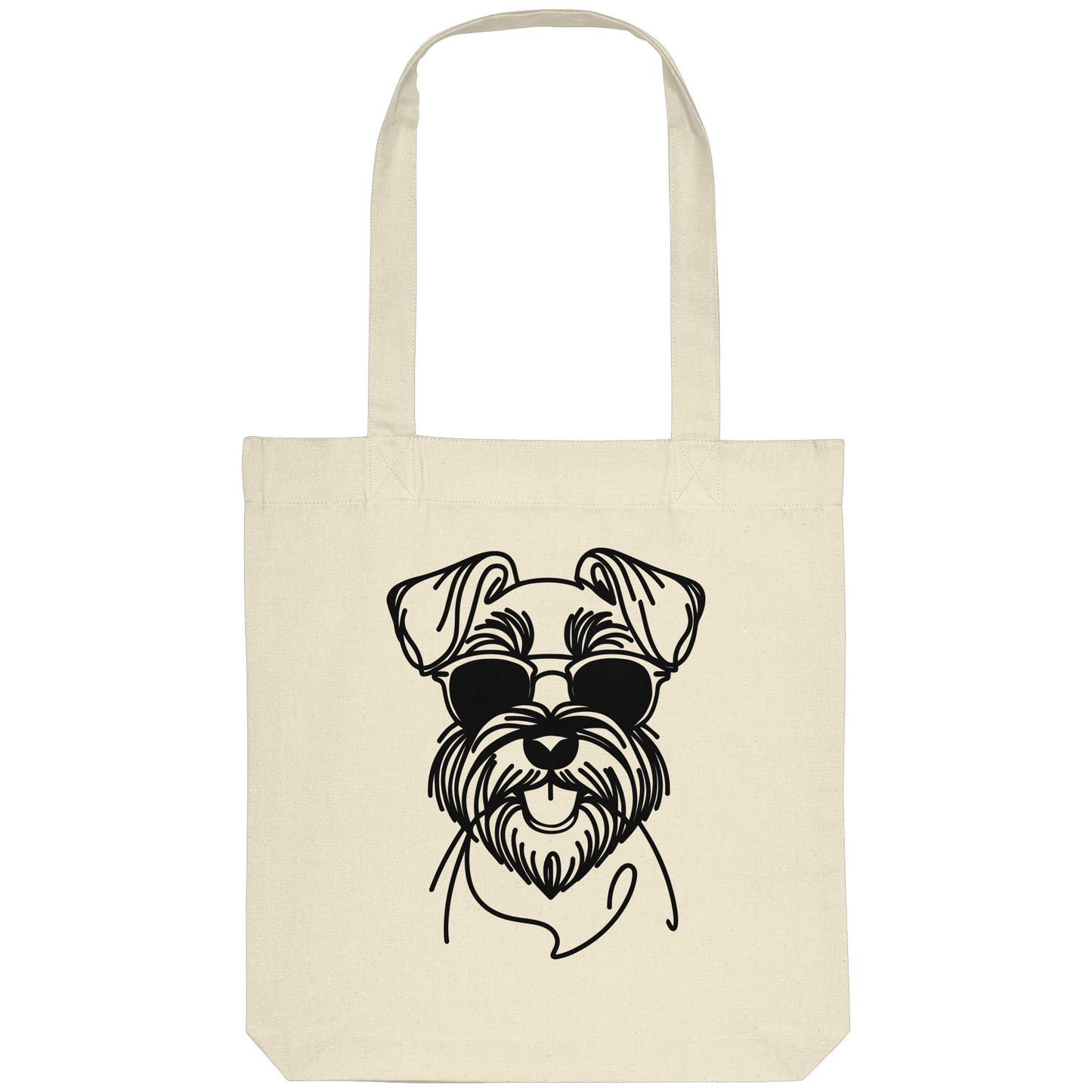 Line Art - Cooler Schnauzer - Organic Tote-Bag