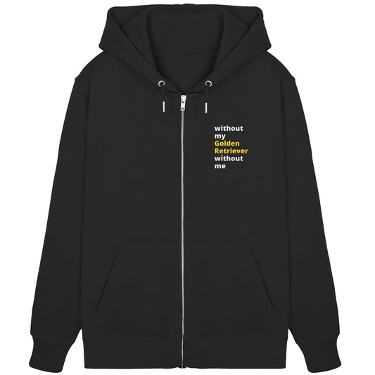 without my golden retriever - Organic Zipper