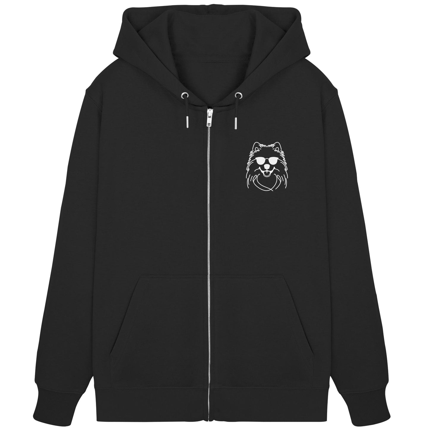 Line Art - Cooler Samojede - Organic Zipper