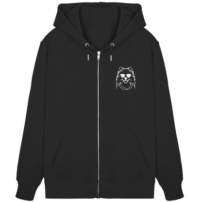 Line Art - Cooler Samojede - Organic Zipper