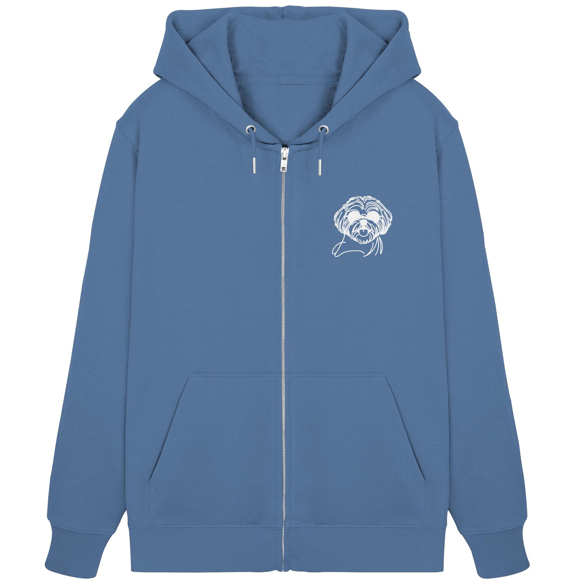 Line Art - Cooler Shih Tzu - Organic Zipper