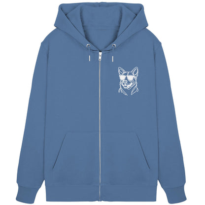 Line Art - Cooler Australian Cattle Dog - Organic Zipper