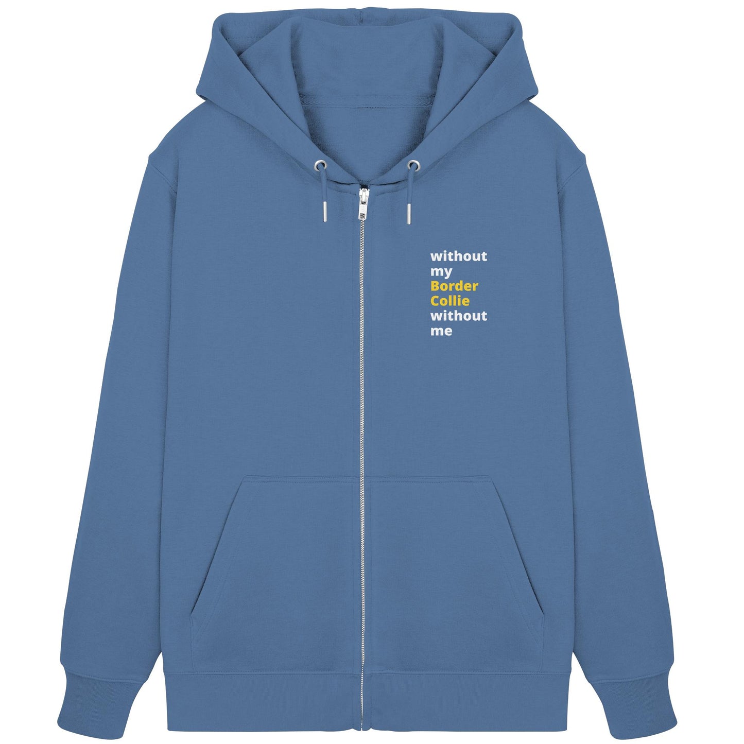 without my border collie - Organic Zipper