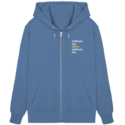 without my akita - Organic Zipper