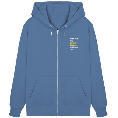 without my cocker spaniel - Organic Zipper