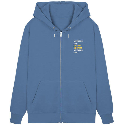without my cocker spaniel - Organic Zipper