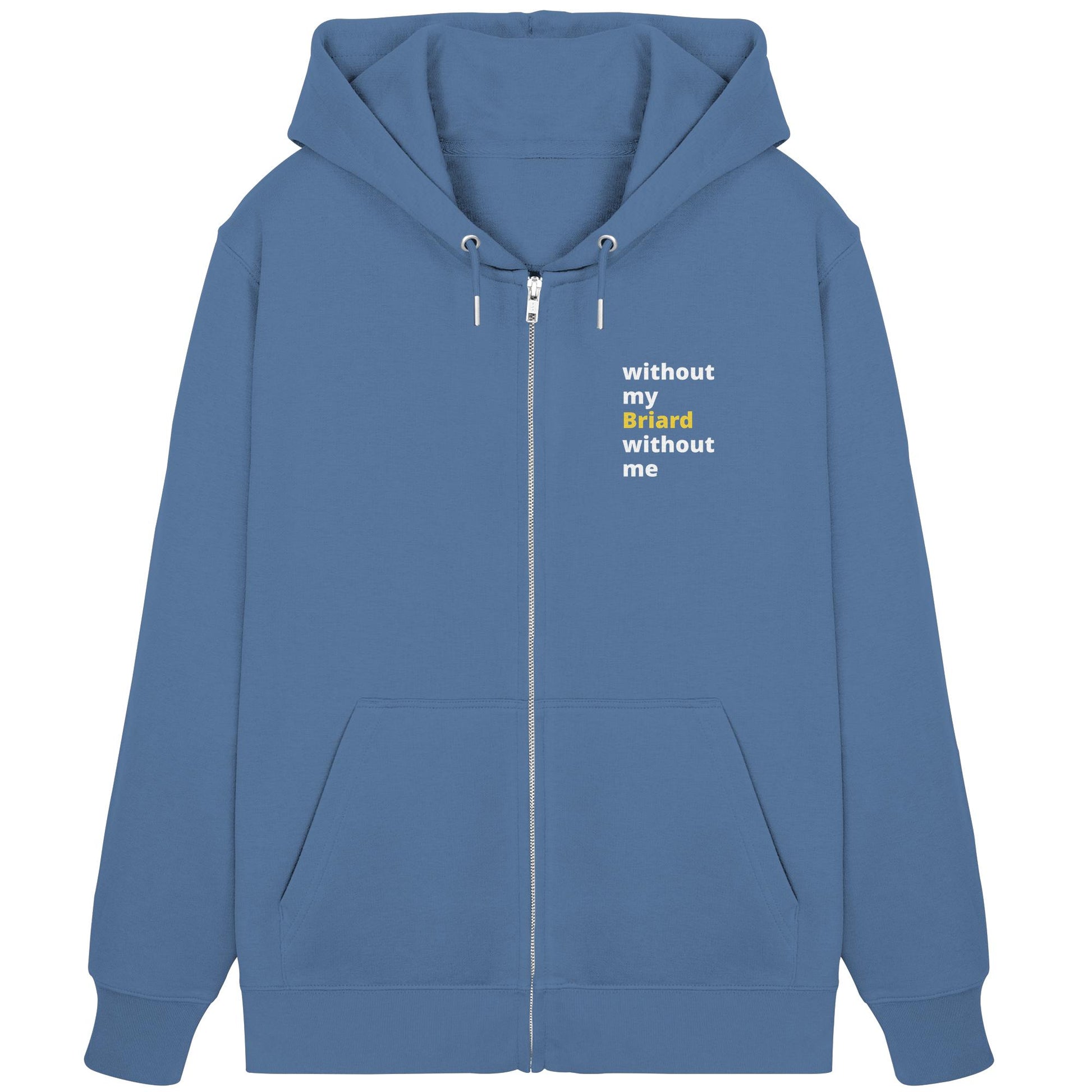 without my briard - Organic Zipper