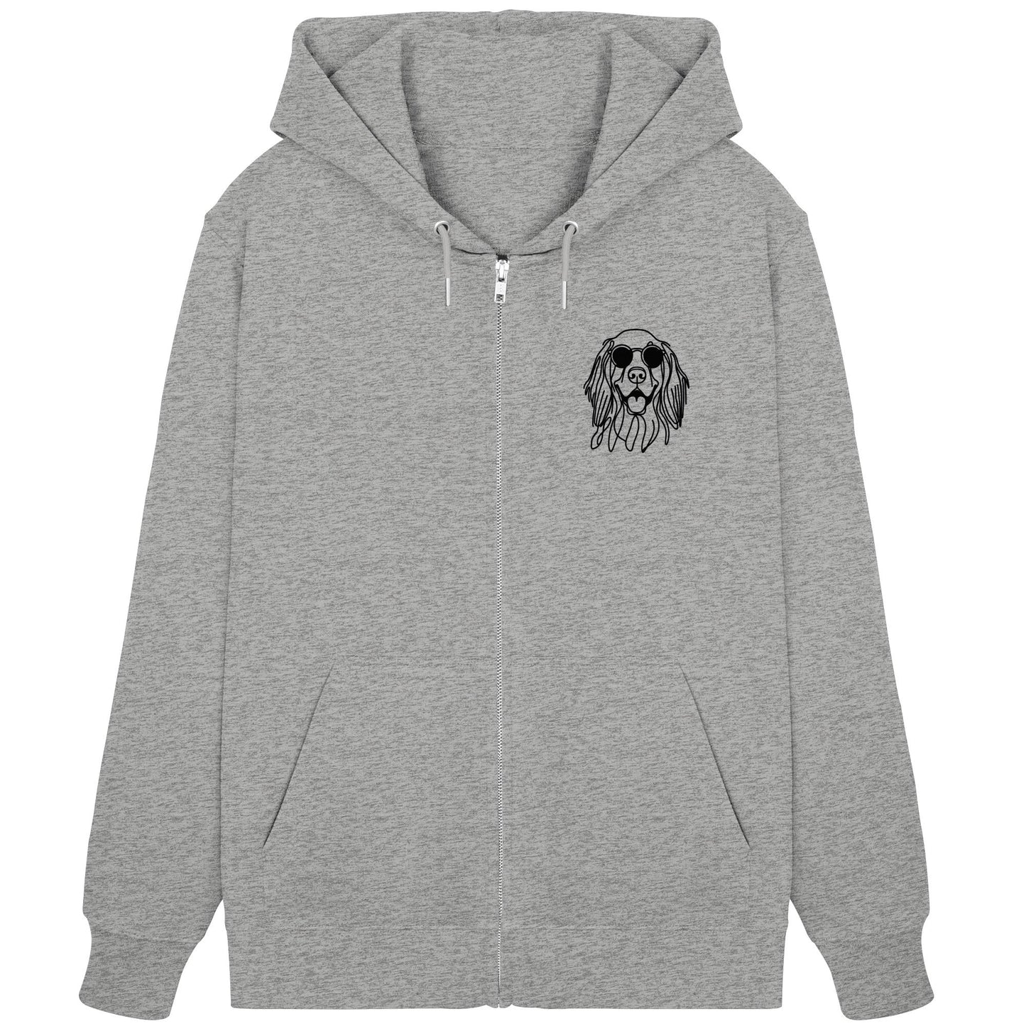 Line Art - Cooler Gordon Setter - Organic Zipper
