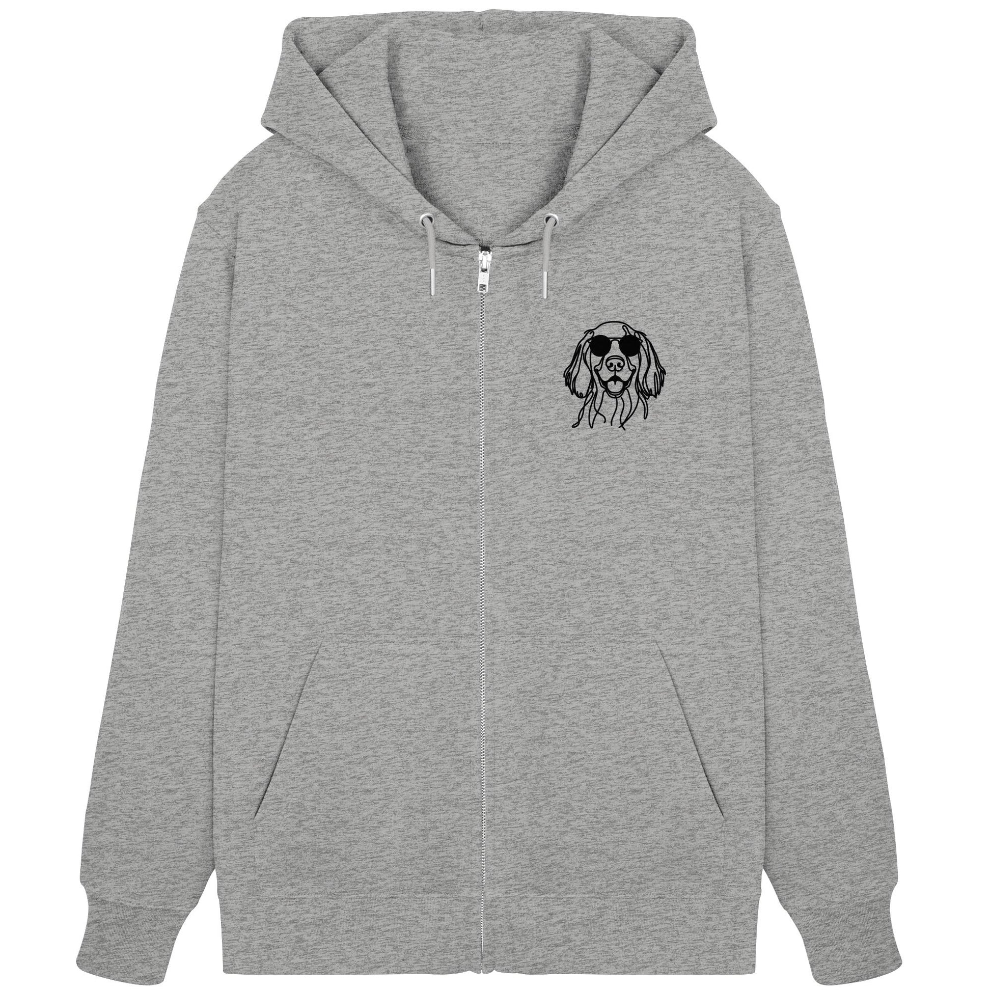 Line Art - Cooler Irish Setter - Organic Zipper