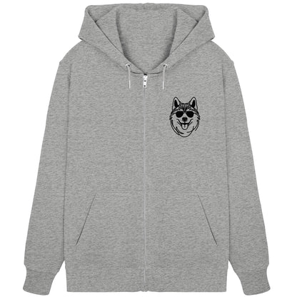 Line Art - Cooler Husky - Organic Zipper