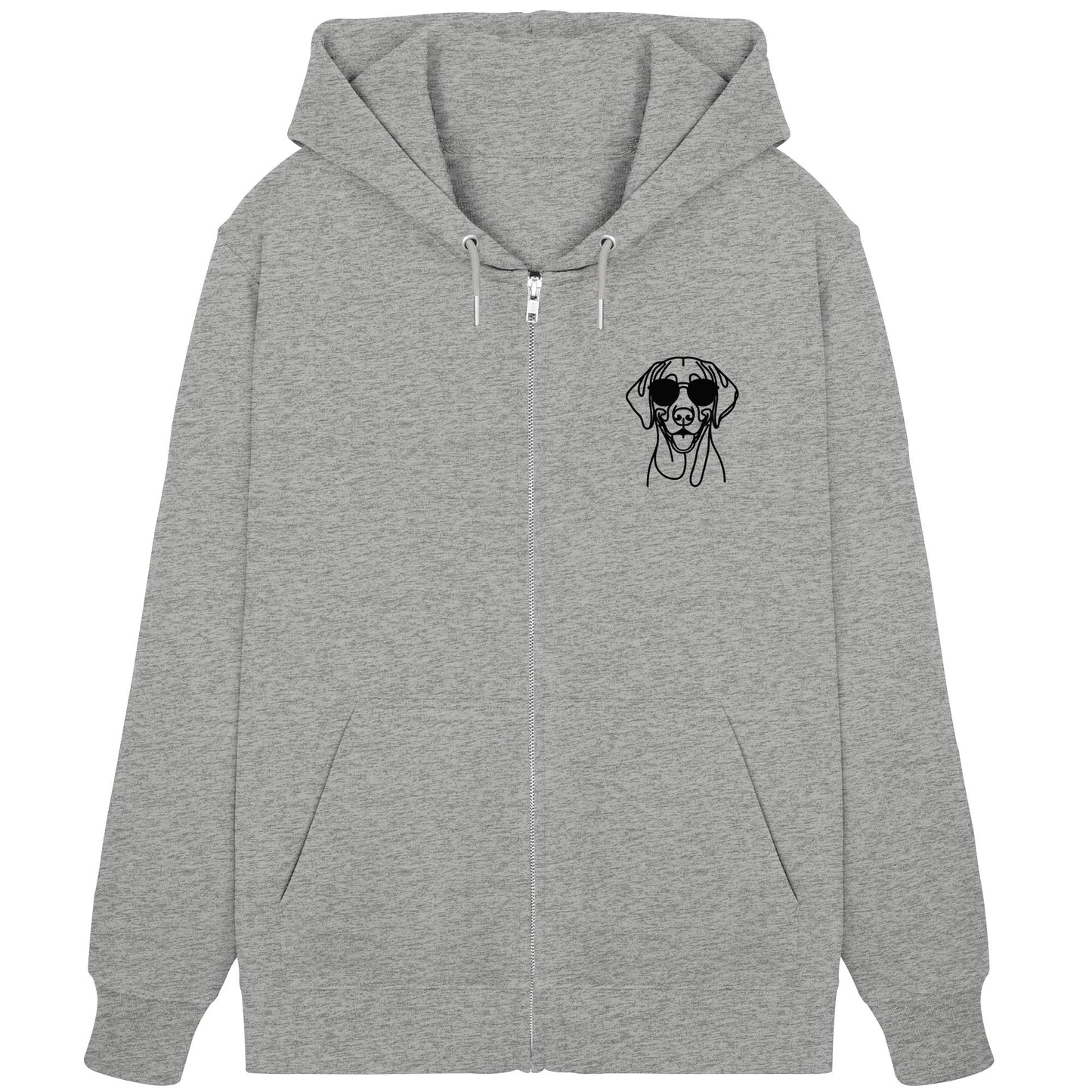 Line Art - Cooler Vizsla - Organic Zipper