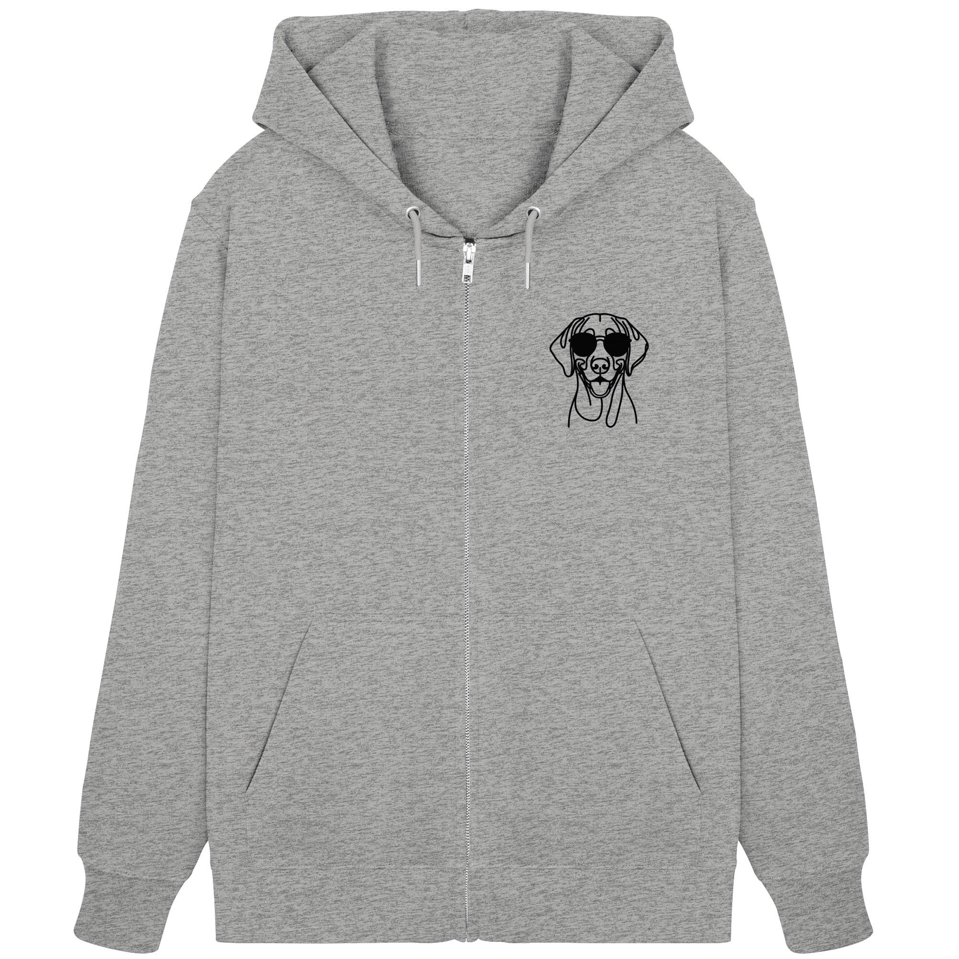 Line Art - Cooler Vizsla - Organic Zipper