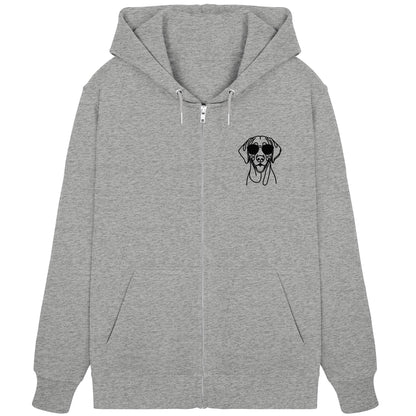 Line Art - Cooler Vizsla - Organic Zipper