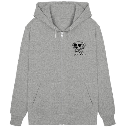Line Art - Cooler Dalmatiner - Organic Zipper