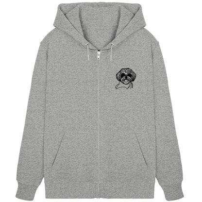 Line Art - Cooler Shih Tzu - Organic Zipper