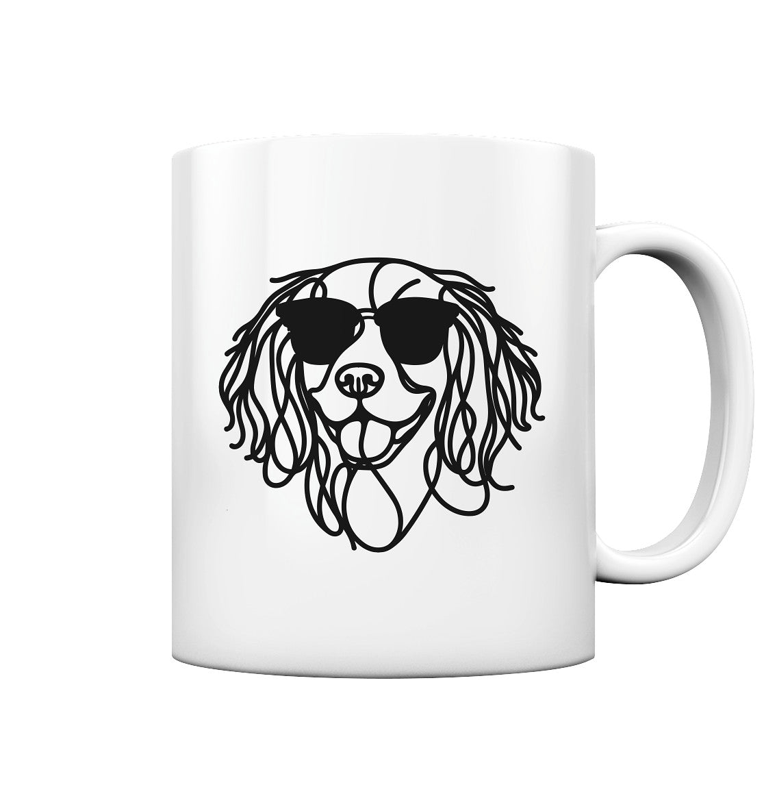 Line Art - Cooler English Springer Spaniel - Tasse glossy