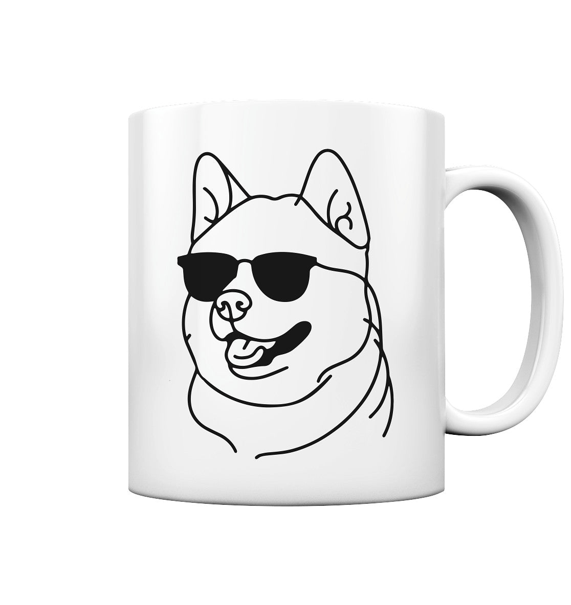 Line Art - Cooler Akita - Tasse glossy