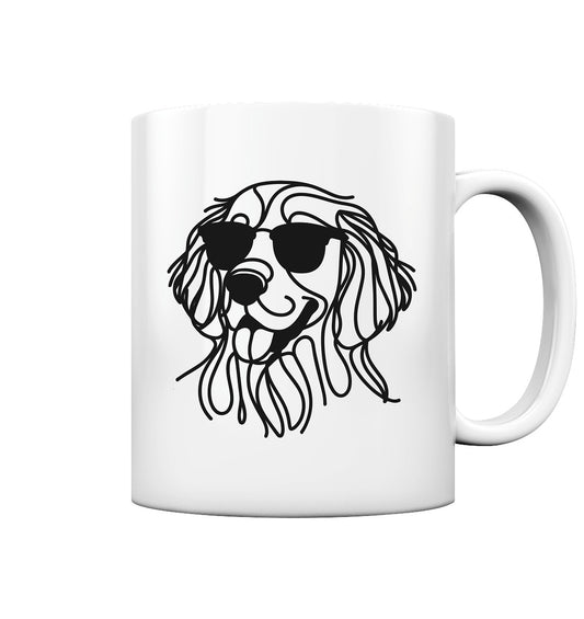 Line Art - Cooler English Setter - Tasse glossy
