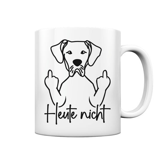 Heute nicht - Deutsche Dogge - Tasse glossy