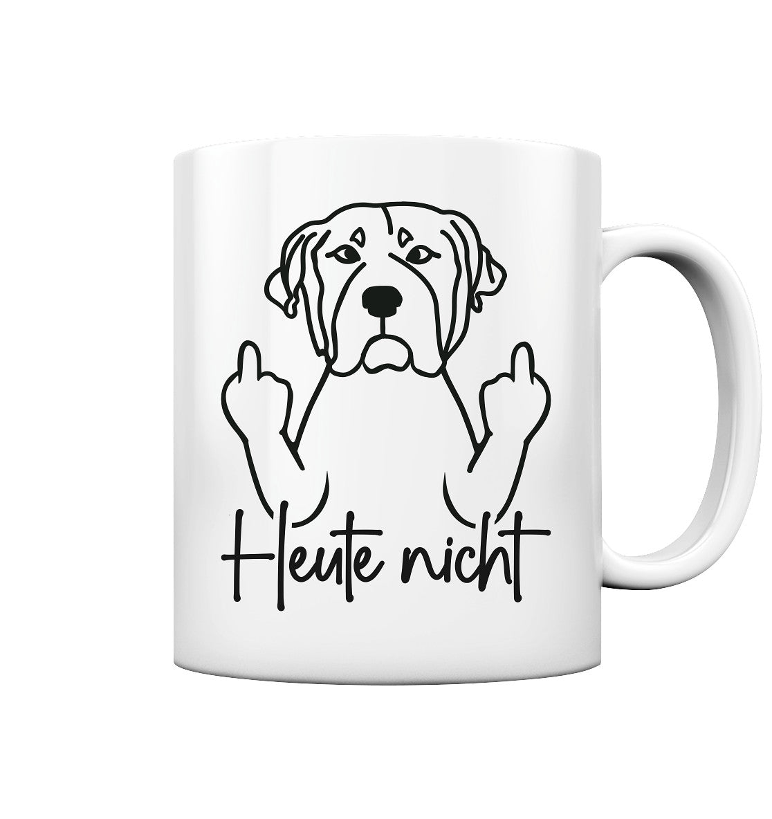 Heute nicht - Rottweiler - Tasse glossy