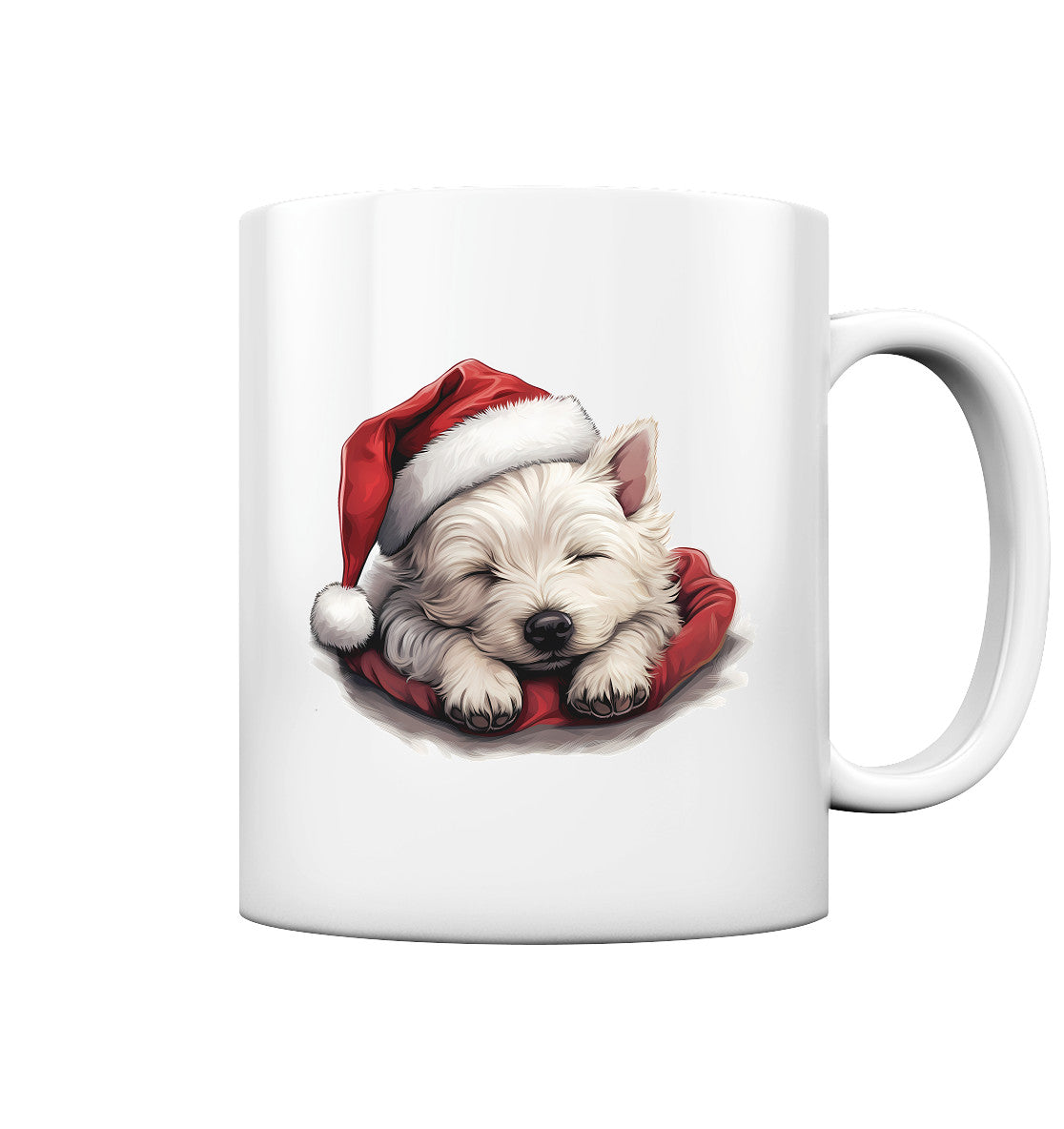 X-mas Westie - Tasse glossy