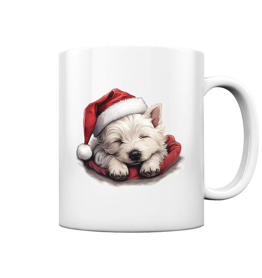 X-mas Westie - Tasse glossy