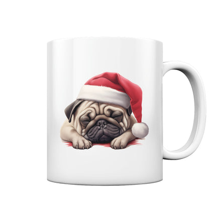 X-mas Mops - Tasse glossy