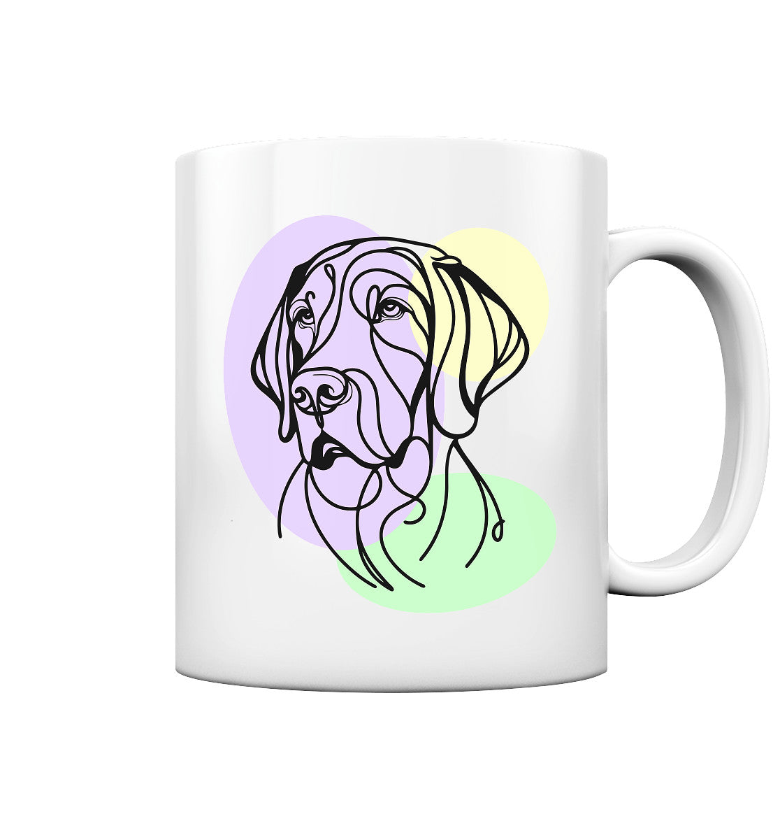 Line Art - Süßer Deutsch Kurzhaar - Tasse glossy
