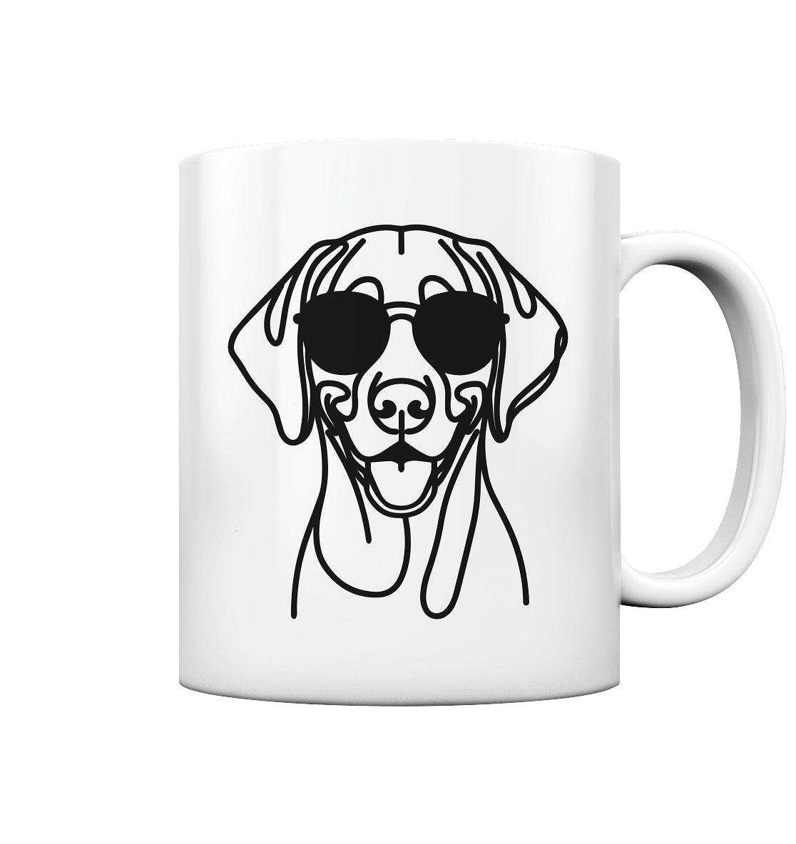Line Art - Cooler Vizsla - Tasse glossy