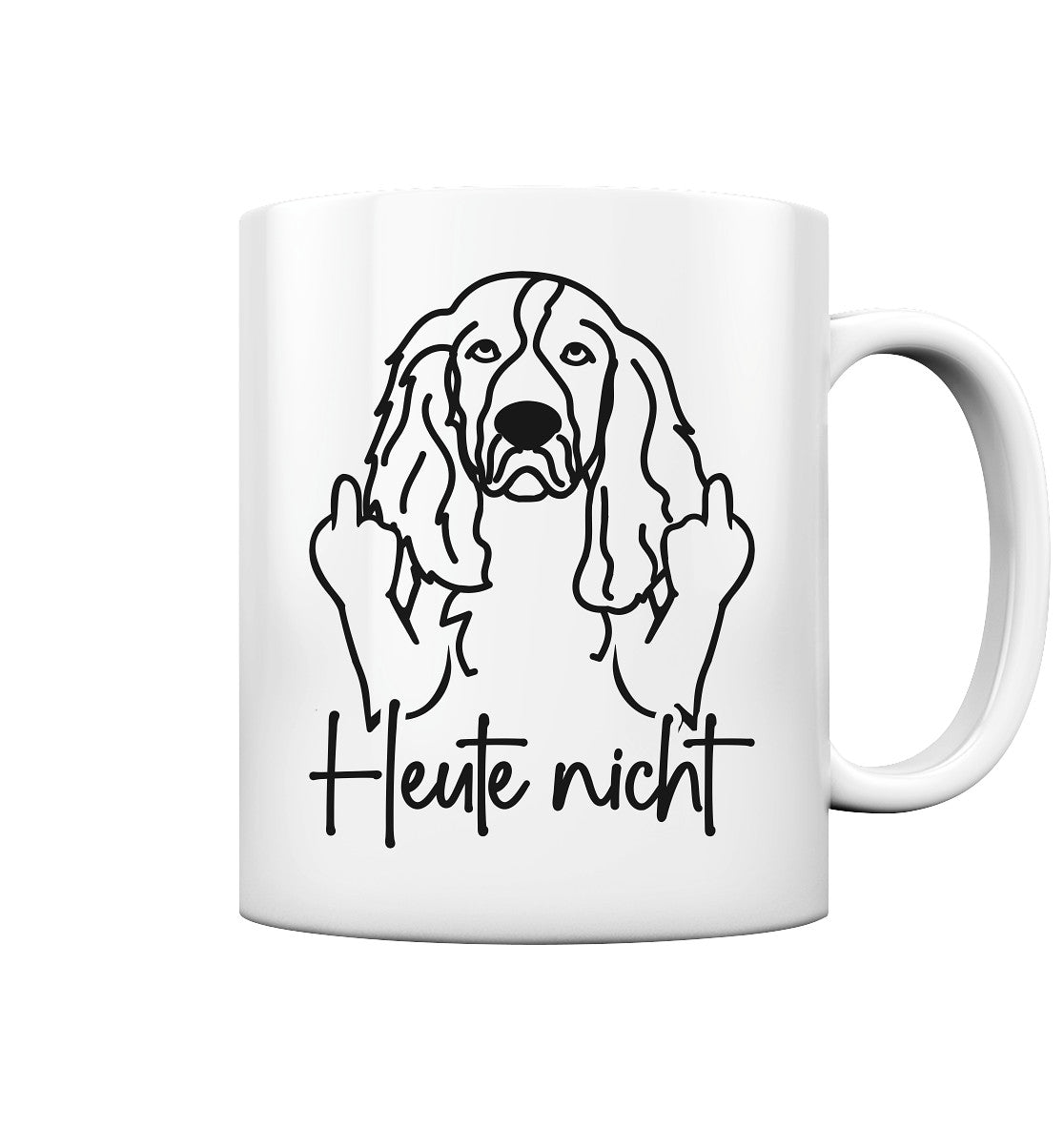 Heute nicht - English Springer Spaniel - Tasse glossy