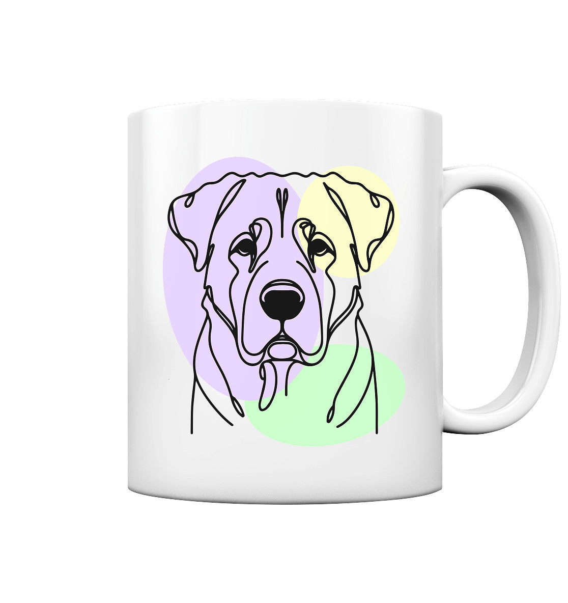 Line Art - Süßer Kangal - Tasse glossy