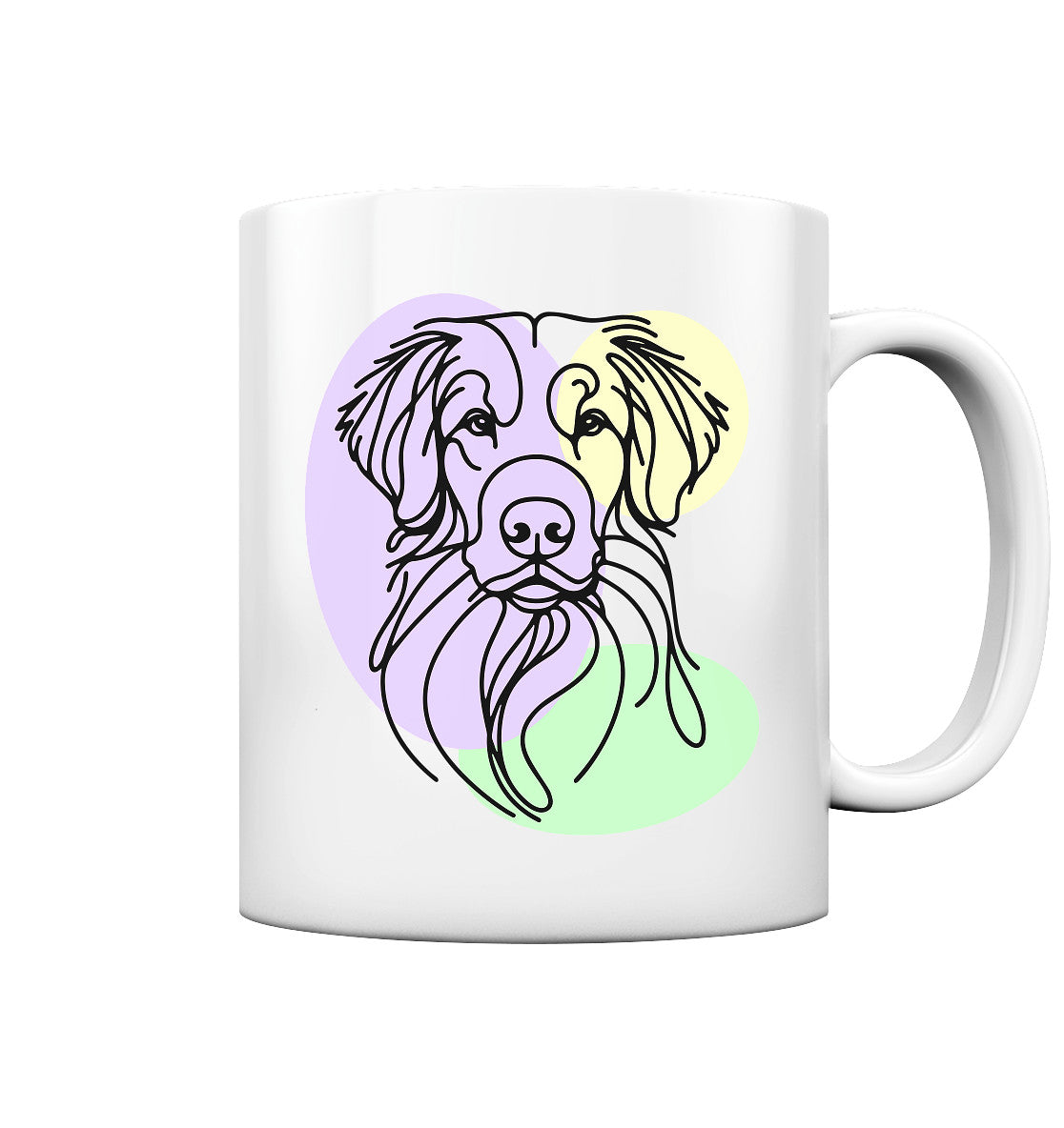 Line Art - Süßer Nova Scotia Duck Tolling Retriever - Tasse glossy