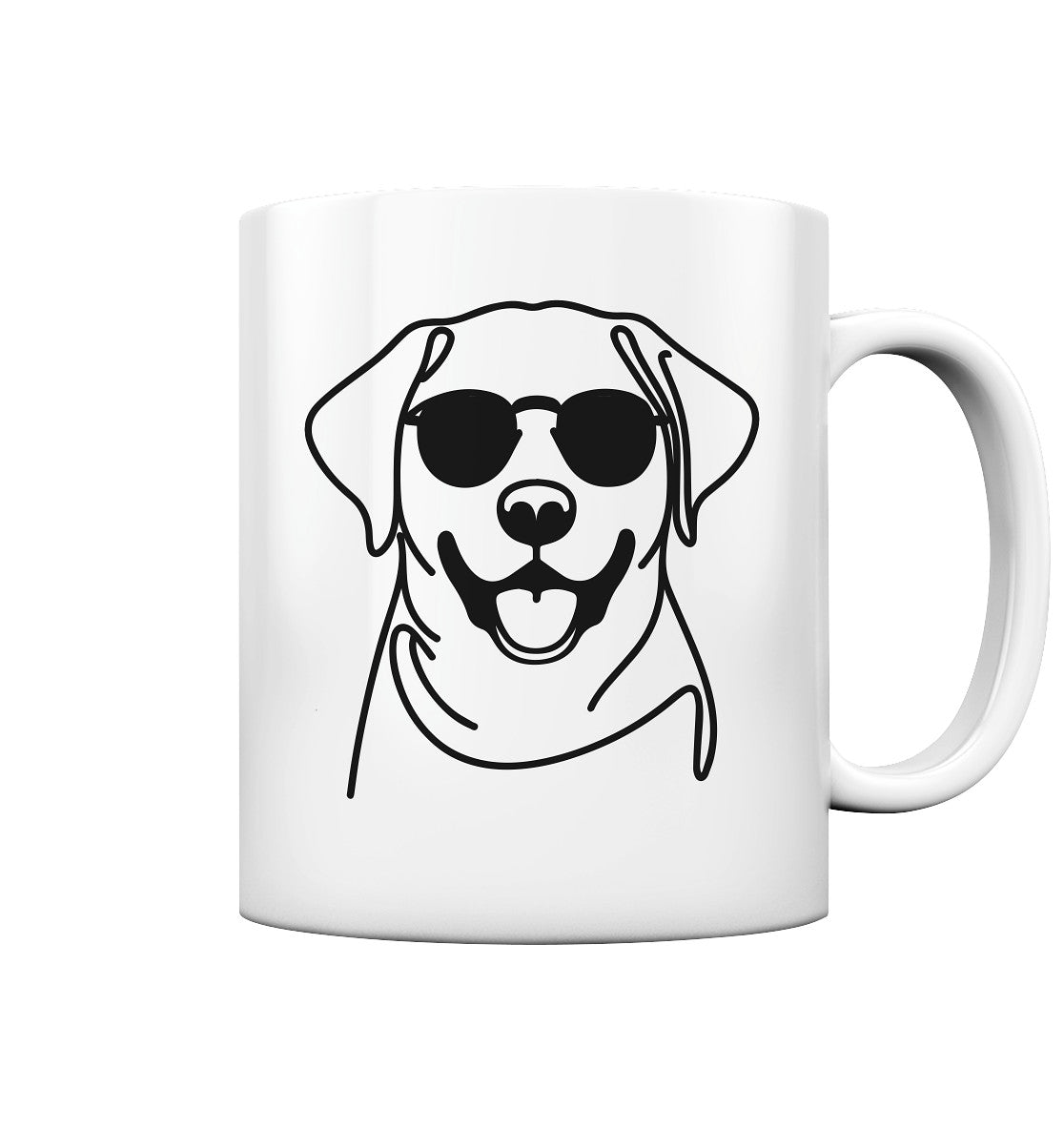 Line Art - Cooler Labrador - Tasse glossy