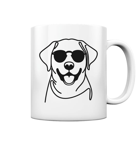 Line Art - Cooler Labrador - Tasse glossy