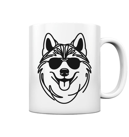 Line Art - Cooler Husky - Tasse glossy
