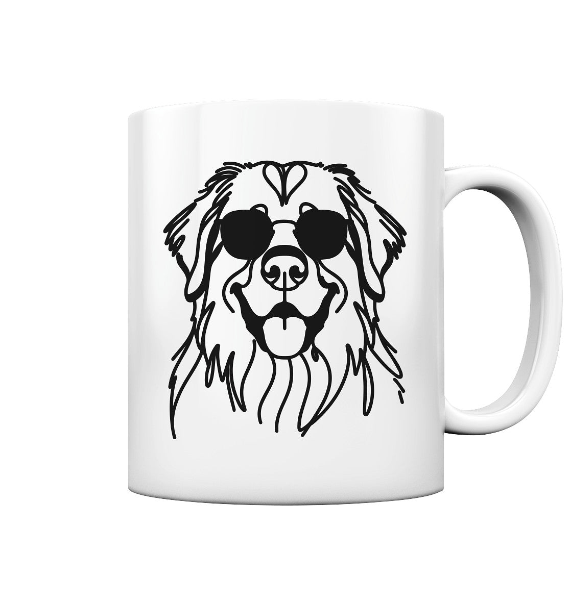 Line Art - Cooler Leonberger - Tasse glossy