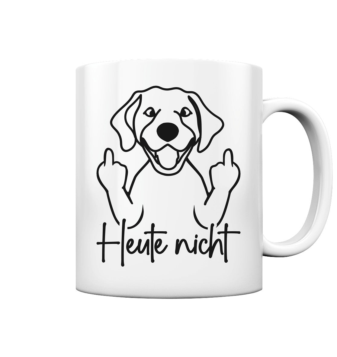 Heute nicht - Labrador - Tasse glossy