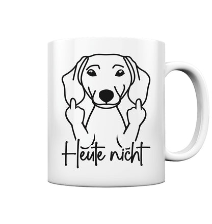 Heute nicht - Dackel (Kurzhaar) - Tasse glossy