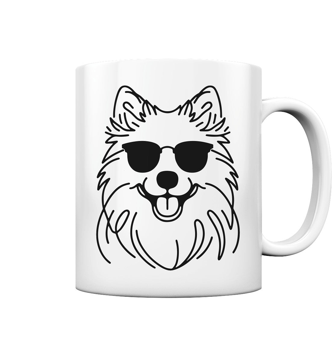 Line Art - Cooler Islandhund - Tasse glossy