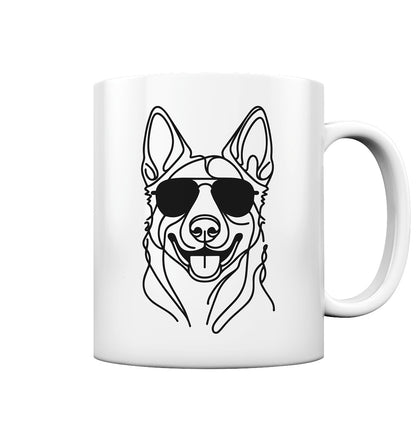 Line Art - Cooler Malinois - Tasse glossy