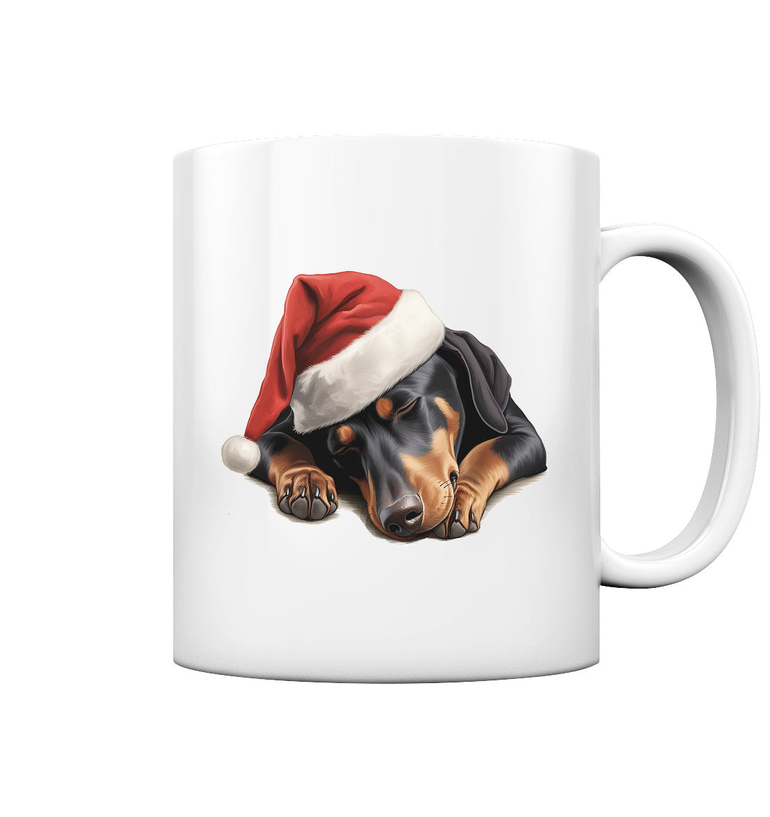 X-mas Dobermann - Tasse glossy