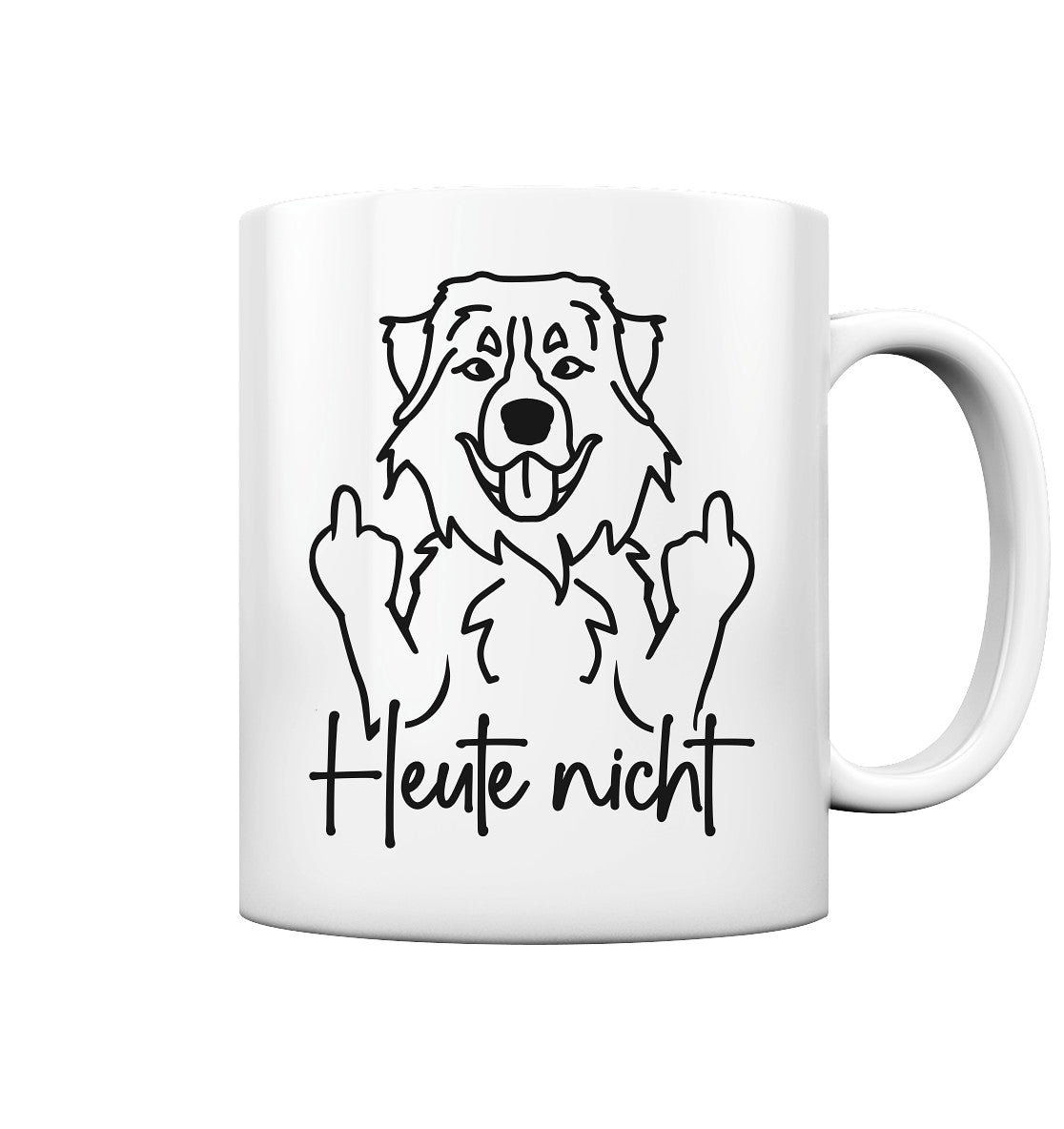 Heute nicht - Berner Sennenhund - Tasse glossy