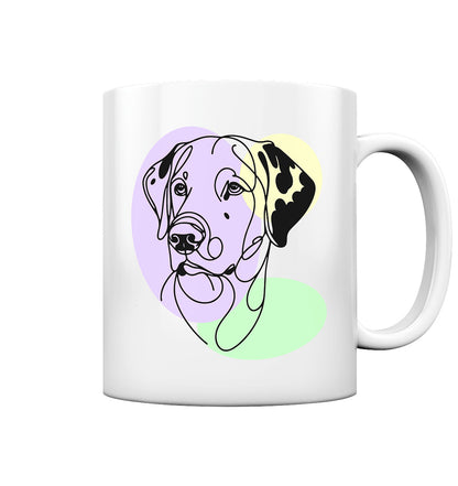 Line Art - Süßer Dalmatiner - Tasse glossy